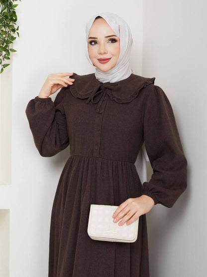 Hijab Aya avec col " un hiver chaud ⛄❄️🧕"