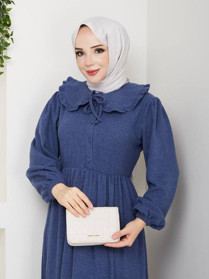 Hijab Aya avec col " un hiver chaud ⛄❄️🧕"