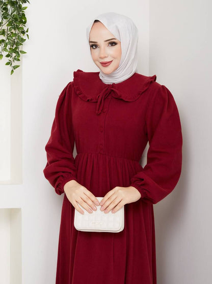 Hijab Aya avec col " un hiver chaud ⛄❄️🧕"