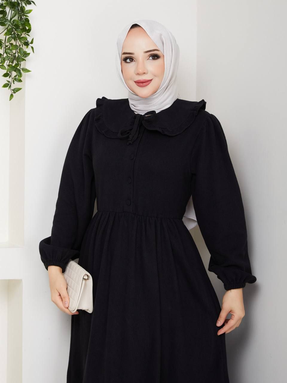 Hijab Aya avec col " un hiver chaud ⛄❄️🧕"